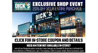 Dick's Sporting Goods Shopping Event